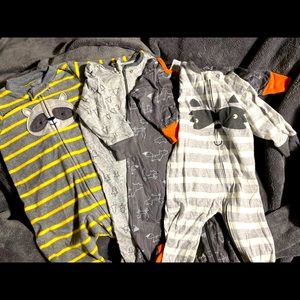 3-6 month boy sleep and plays